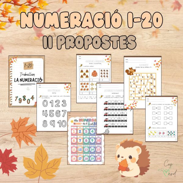 Numeració 1-20 (11 propostes) versió tardor