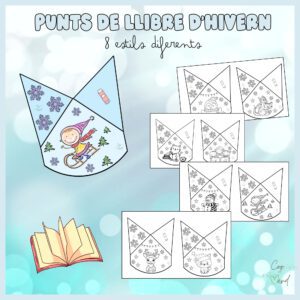 Punts de llibre d'hivern Corverd