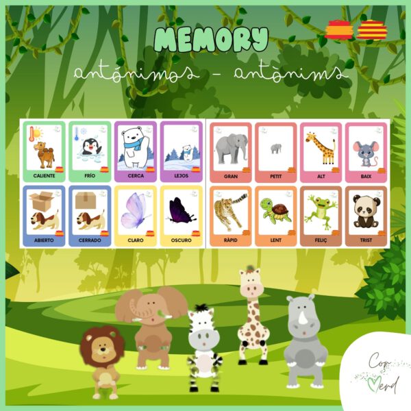 Memory antónimos/antònims CAST/CAT