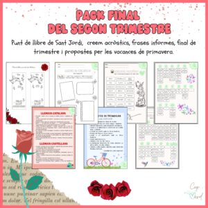 Pack final del segon trimestre (Sant Jordi, informes, l'acròstic, propostes de primavera...).