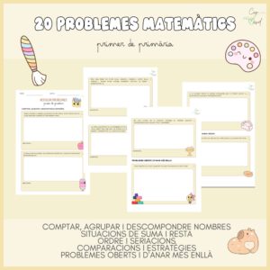20 problemes matemàtics -1r de primària Corverd