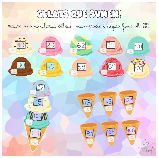 Joc de càlcul: Gelats que sumen!