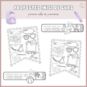 Propostes inici de curs primer cicle de primària (banderoles i polseres)