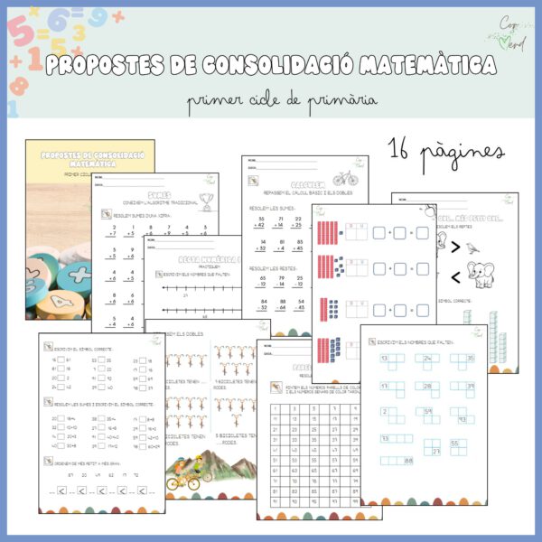 Propostes de consolidació matemàtica - primer cicle de primària
