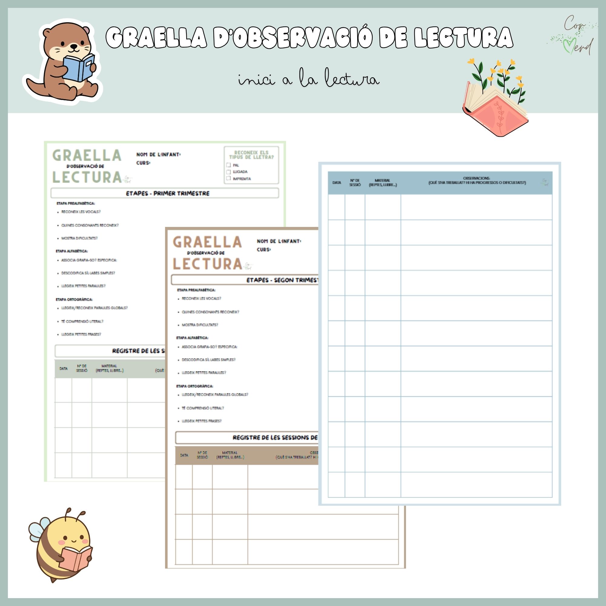 Graella d'observació de lectura